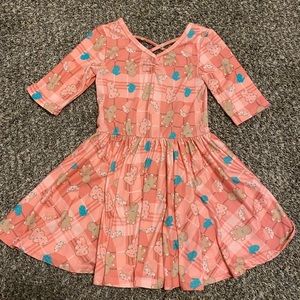 Dot Dot Smile Christmas print 3/4 ballerina style